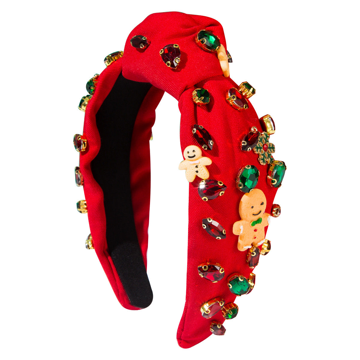 Wholesale Christmas Snowflake Gingerbread Man Diamond-Incrusted Hairband.